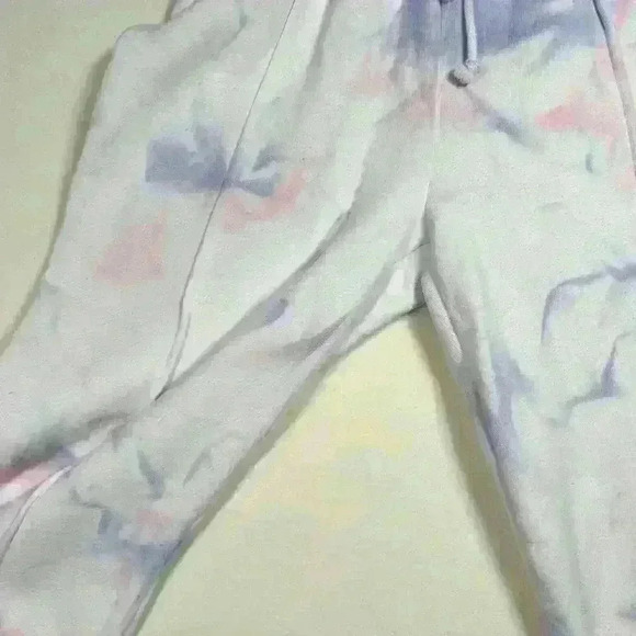 ARITZIA Tie Dye Jogger Sweatpants White Purple Pink Drawstring Lounge Women XS - Picture 5 of 9